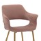 Armen Living Gigi Pink Velvet Dining Room Chair with Gold Metal Legs, PK2 LCGICHPINK - alternate 6